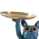 thumbnail image 1 of Decoración de caja de almacenamiento de Bulldog con escultura de mesa de resina de paleta para el hogar (azul) Likrtyny Libre de BPA, 1 of 8