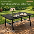 thumbnail image 3 of Gotland Metal Patio Furniture Set 5-Seat Modern Metal Bistro Set Outdoor Conversation Sets, 2 Piece Patio Rocker Chairs with Thick Cushion and Coffee Table for Garden Backyard Deck Lawn, Sand, 3 of 9