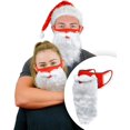thumbnail image 4 of 1 Juego de sombreros de Navidad para adultos y niños, gorros rojos de Papá Noel, máscara de Navidad, gorros de Año Nuevo, decoración de fiesta para niños y niñas, Navidad, 4 of 4