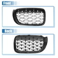 thumbnail image 5 of No.51117338571/51117338572 Parachoques delantera rejilla para BMW Izquierda Derecha 1 par Negro Plata, 5 of 5