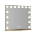 thumbnail image 3 of Impressions Vanity Aurora Hollywood LED Makeup Mirror with 15 Frosted Lights (Gold), 3 of 4