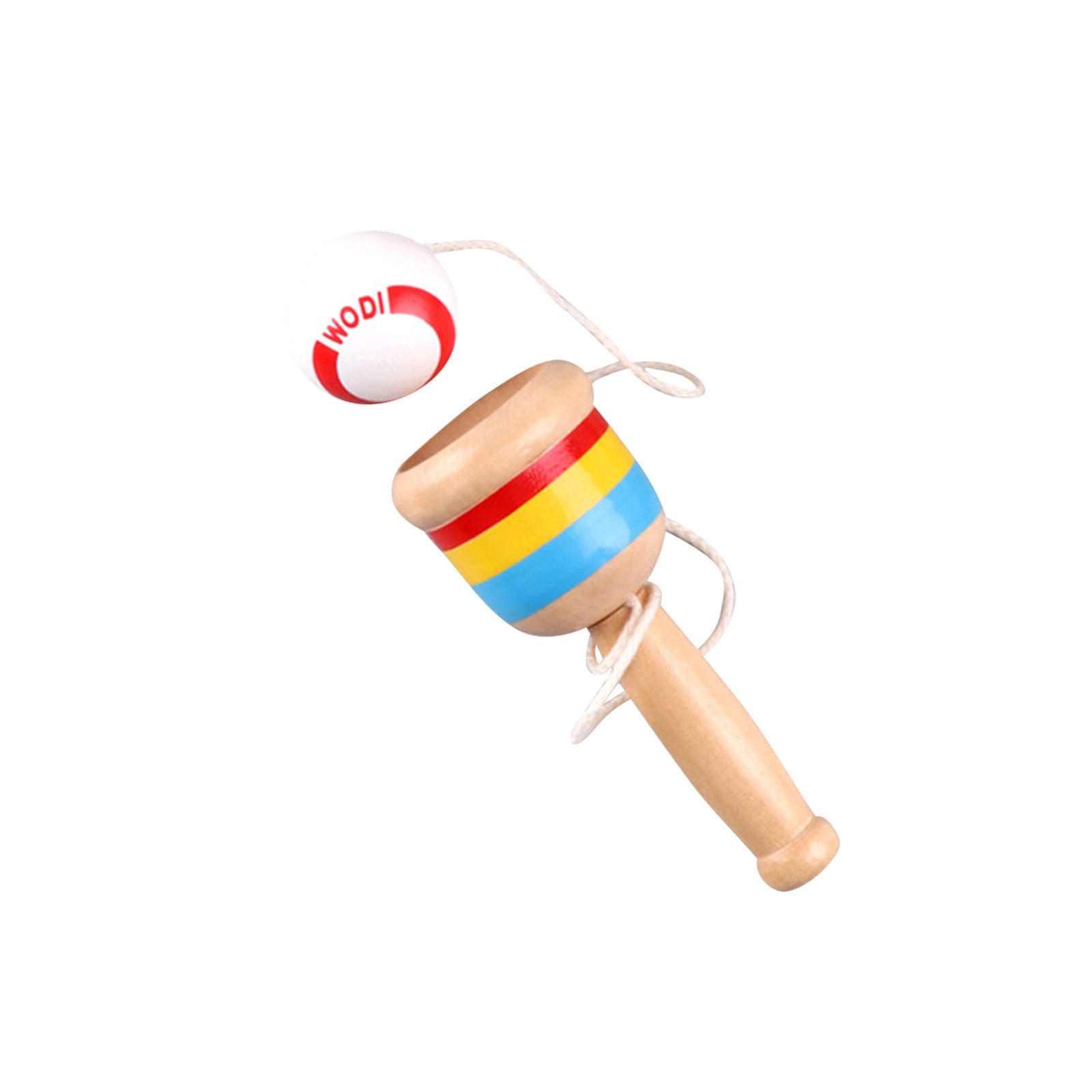 QUNZIDRESS Jeux de Balle Kendama en Bois réutilisables en Bois - Jouets d' équilibrage - Jouet d'entraînement de précision - Jouet Kendama pour la Coordination des Jeux éducatifs (Bleu