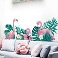 thumbnail image 4 of Efavormart Green Tropical Palm Leaves & Flamingo Wall Decals, Peel Removable Stickers, 4 of 7