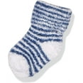 thumbnail image 4 of Hudson Baby Infant Boy Cotton Rich Newborn and Terry Socks, Boy Stripe, 0-6 Months, 4 of 4