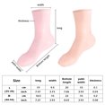 thumbnail image 2 of Calcetines de silicona Sincero Calcetines hidratantes antideslizantes Gel de silicona Rosa Talla S M, 2 of 9