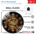 thumbnail image 3 of Decorative Clocks： Ice Hockey Glass Wall Clock,  Player Cheer  Decor Wall Clock for Homes, Bars, Offices, Man Caves, Garages, And Living Rooms. Also Makes A Great Gift. Style 12×12inch(30×30cm), 3 of 8