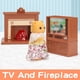 thumbnail image 4 of Dollhouse Furniture Set for Kids Toys Miniature Doll House Accessories Pretend Play Toys for Boys Girls & Toddlers Age 3+ with Living Room, 4 of 5