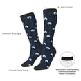 thumbnail image 5 of Picia Women Crew Soft Moisture-wicking Socks Night Forest Wolf Pattern Design Cotton Socks, One Size fit All, 5 of 9