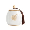 thumbnail image 1 of Ceramic Tea Canister With Sealed Lid And Tassel Beautiful Tea Coffee Sugar Storage Organizer Containers, 1 of 6
