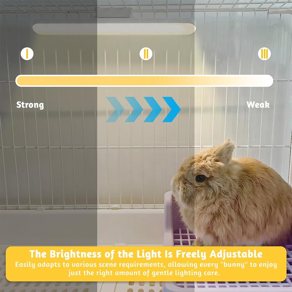 Rabbit Cage Light Rabbit Lighting LED Pet Light for Rabbit Hamster Guinea Pig Pet Cage