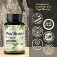 thumbnail image 5 of Psyllium Husk Powder 2000mg Per Serving Supplement - Extra Strength Psyllium Fiber Powder - Natural Soluble Fiber Pills, Supports Digestion, Colon Health & Regularity, Bottled in USA - 120 Capsules, 5 of 10