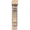 thumbnail image 2 of Ekena Millwork 7 1/2"W x 28"D x 40"H Merced Block Smooth Bracket w/ Offset Brace, Douglas Fir, 2 of 25