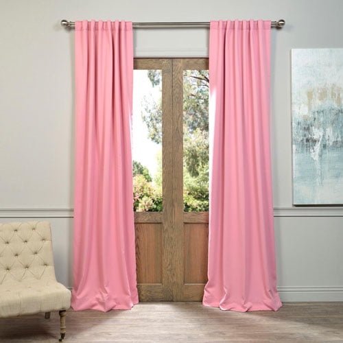 Precious Pink 50 X 108Inch Blackout Curtain Pair 2 Panel