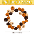 thumbnail image 3 of Fall Pumpkin Hanging Swag,Velvet Harvest Pumpkin Decor, Autumn Farmhouse,Thanksgiving Decorations for Front Door Kitchen Fireplace Home Indoor Outdoor (B), 3 of 4