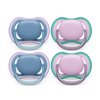 Philips Avent Ultra Air Pacifier - 4 X Light, Breathable Baby Pacifiers For Babies Aged 6-18 Months, Bpa Free with Sterilizer Carry Case (Model SCF085/54)