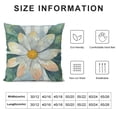 thumbnail image 5 of SHANXI Spring Pillow Covers , Daisy Floral Decorations Seasonal Farmhouse Summer Pillow Case Decor for Sofa Couch 12x12in, 5 of 5