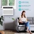 thumbnail image 3 of FREE VILLAGE 12,000 BTU U-Shaped Window Air Conditioner Unit Cools up to 550 Sq.Ft.with 6 Modes 24H Timer,Ultra Quiet Window AC Units with Full Window View,Energy Saving,Easy to Install,Black, 3 of 8