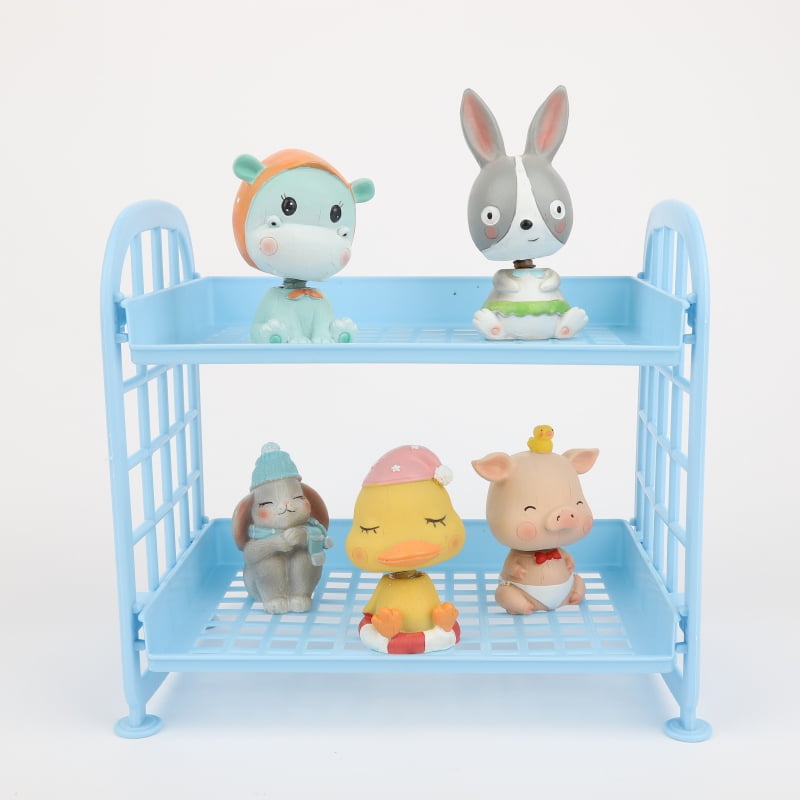 Xinhuaya 5 Colors Cute Desktop Storage Racks Stackable Bathroom Shelf