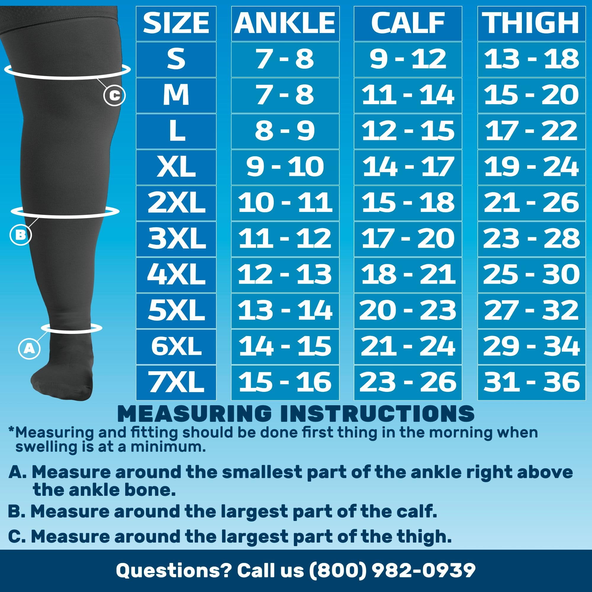 Walmart Plus Size Wide Calf Support Stockings, Pressure