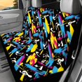 thumbnail image 2 of CHAQLIN Color Splash Bag Bench Seat Covers for Truck, 2 Pcs Non-Slip Car Seat Cover Protection Stretch Back Seat Covers, 2 of 4