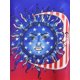 thumbnail image 3 of Talla grande Bandera americana Imprimir Ombre Color Hombro frío Camiseta Rosegal Camisetas tallas grandes, 3 of 5