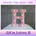 thumbnail image 1 of LED Alphabet Light Up Letters | 8.66" Tall | Battery Operated | Wall Mountable | Colorful Decorative Lighting | Home, Party, Event Decor | Portable Plastic Letters | Retro Style | ABS+, 1 of 3