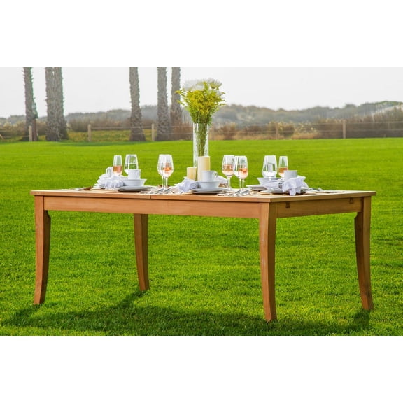 Extra Large double extension 118" Atnas Rectangle Dining Table Outdoor Patio Grade-A Teak Wood WholesaleTeak #WMDT118AT