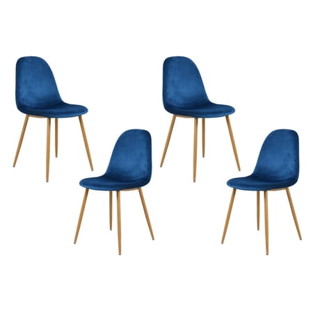 Best Master Furniture Morgan Velvet Side Chairs-Set of 4,