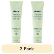 (2 pack) Pipette Mineral Sunscreen Lotion, Broad Spectrum SPF 50, 3 fl oz