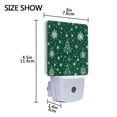 thumbnail image 4 of WOBOGO Green Christmas Tree LED Night Light 2 Pcs Set 0.5 Watt Wall Plug in Dusk to Dawn Automatic Switch Soft White Light, 4 of 7