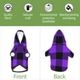 thumbnail image 5 of Daiia Purple Buffalo Plaid Pets Wear Hoodies ,Pet Dog Clothes,Puppy Hoodies,Dog Hoodies Costumes Pet Sweaters-Size Name, 5 of 8