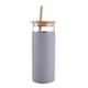 thumbnail image 2 of Silicona Alta Paja De Vidrio De Borosilicato Botella De Vidrio De Una Sola Capa 600Ml Taza De Té Con Tapa De Bambú Manga De Aislamiento De Paja Para Oficina Hogar 1Pcs Manga Vogacara HA026595-06, 2 of 6