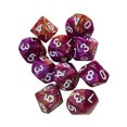 thumbnail image 1 of 10 Uds Dados Poliédricos D10 Sunnimix para Juegos de Mesa Mazmorras y Dragones Púrpura Rojo, 1 of 8