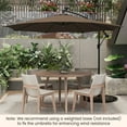 thumbnail image 4 of Costway 10FT Patio Solar-Lighted 112 LED Cantilever Offset Umbrella Crank Tilt Outdoor, 4 of 9