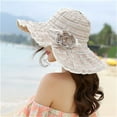 thumbnail image 3 of Foldable Women's Sun Protection Summer Big Brim Hat, 3 of 5