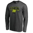 thumbnail image 2 of Men's Heathered Charcoal William Byron Stealth Pop Verbiage Long Sleeve T-Shirt, 2 of 4