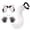 White, variant on Anime Fox Wolf Ears Headband Furry Tail,Fursuit Therian Plush Cat Paws Gloves Halloween Party Costumes Accessories