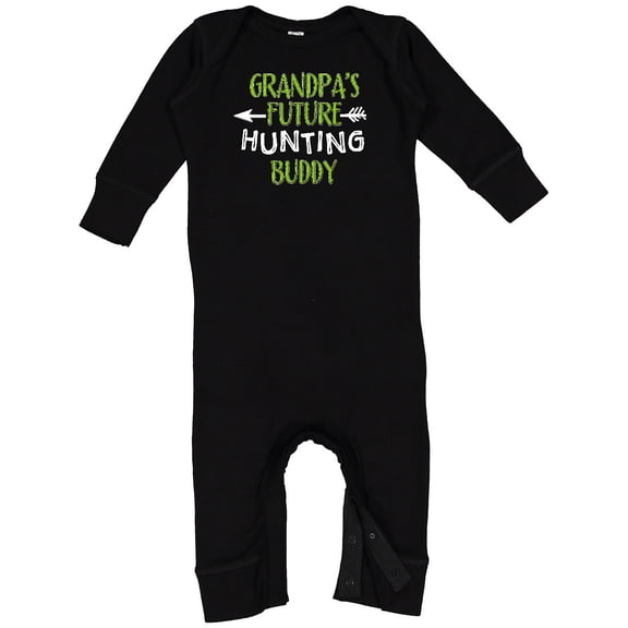 Inktastic Grandpas Future Hunting Buddy Baby Romper Coveralls