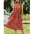 thumbnail image 4 of Zeagoo Sleeveless Dress for Women Summer Midi Dress Dress Round Neck Tshirt Dress Plain Casual Loose Fit Shift Dresses Aline Sundress, 4 of 6