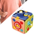 thumbnail image 1 of Cubo de actividades multiusos 6 en 1, juguetes Montessori, aprendizaje temprano, educativo para niños pequeños, niñas, niños, regalos de cumpleaños, 1 of 8