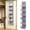 Gray, variant on OCCOA Storage Hanging Bag Behind The Door 4 Compartments, Large Capacity Bedroom Dormitory Organizer, Wall Mounted Storage Pouch with Hook, Pink