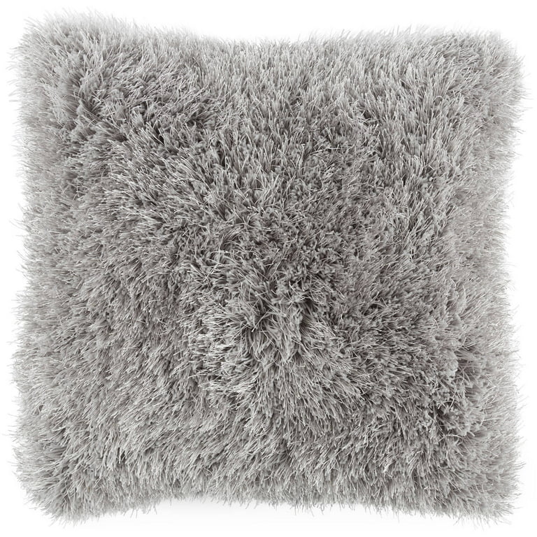 Fuzzy Oversized Throw Pillow - Shag Faux Fur Glam Decor - Plush Square  Accent Or Floor Pillow For Bedroom, Living Room, Or Dorm By Lavish Home  (beige) : Target