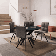 thumbnail image 2 of LeisureMod Wesley Mid‑Back PU Leather Dining Chair with Metal Legs – Fully Assembled, Easy‑Clean & Sturdy, 2 of 8
