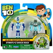 Ben 10 Alien Creation Figures Stinkfly & Shock Rock Mini Figure 2-Pack