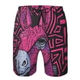 thumbnail image 3 of Cauagu ink Donkey Pop Art Print Men's Swim Trunks,Hawaiian Bathing Suit Swimsuits Beach Shorts with Pockets for Men Quick Dry Swimming Board Shorts-3X-Large, 3 of 6