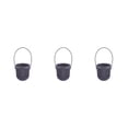 thumbnail image 1 of Transemion ABS Decorate With Lightweight Planter With Removable Strape And Wall-Mount Option Inner Layer Hollowed Out For Better Black 8.7*9.5*20.5cm 3Set, 1 of 6