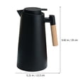 thumbnail image 2 of Sparsain Coffee Bottle with Vacuum Glass Liner, Large Capacity Gift, Nordic Household Bottle (Black), 2 of 6