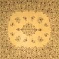 thumbnail image 1 of Ahgly Company Indoor Square Medallion Brown Traditional Area Rugs, 3' Square, 1 of 4