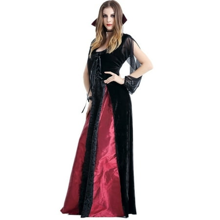 Women Halloween Devil Cosplay Costume Vampire Dress Queen