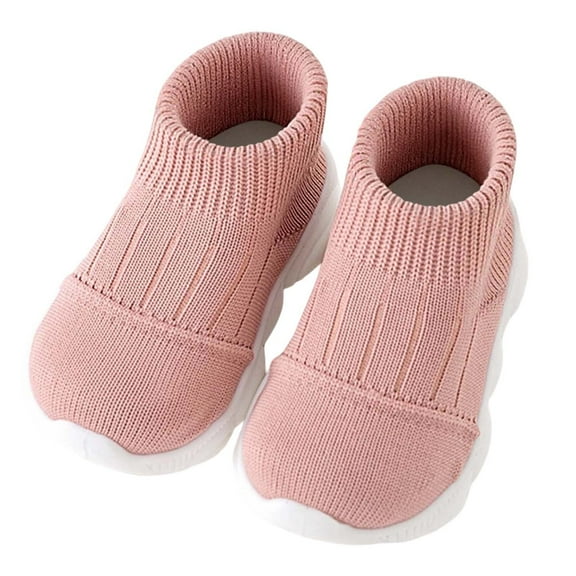 Xiaoxatg Soft Sole First Walking Sneakers For And Toddlers Breathable Comfortable Casual Wear Boys Girls Lightweight Flexible Design 5 Pink
